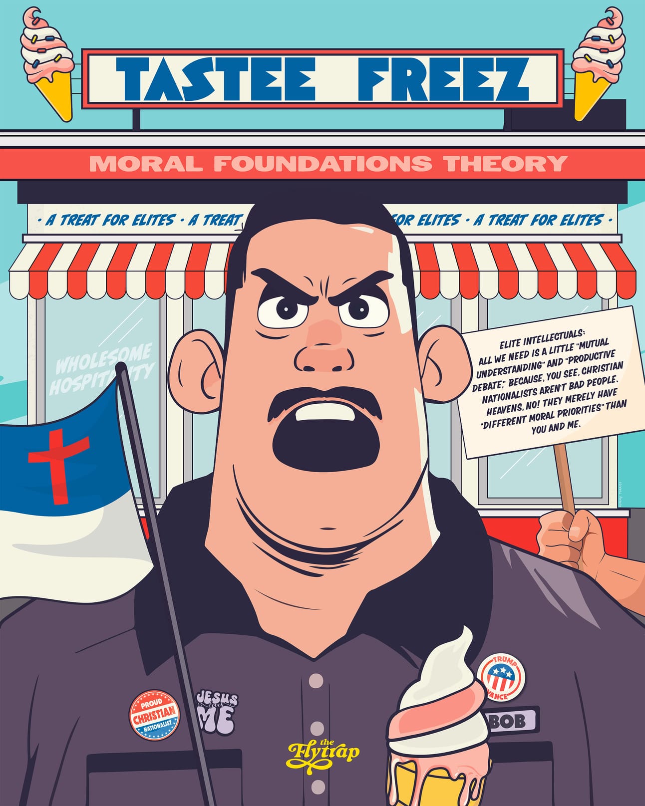 Illustration: Jonathan Chaidt looking like a giant tool. 